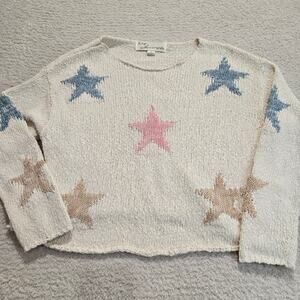 Vintage Havana Star Sweater Oversized Women's Size S Comfy New Preppy